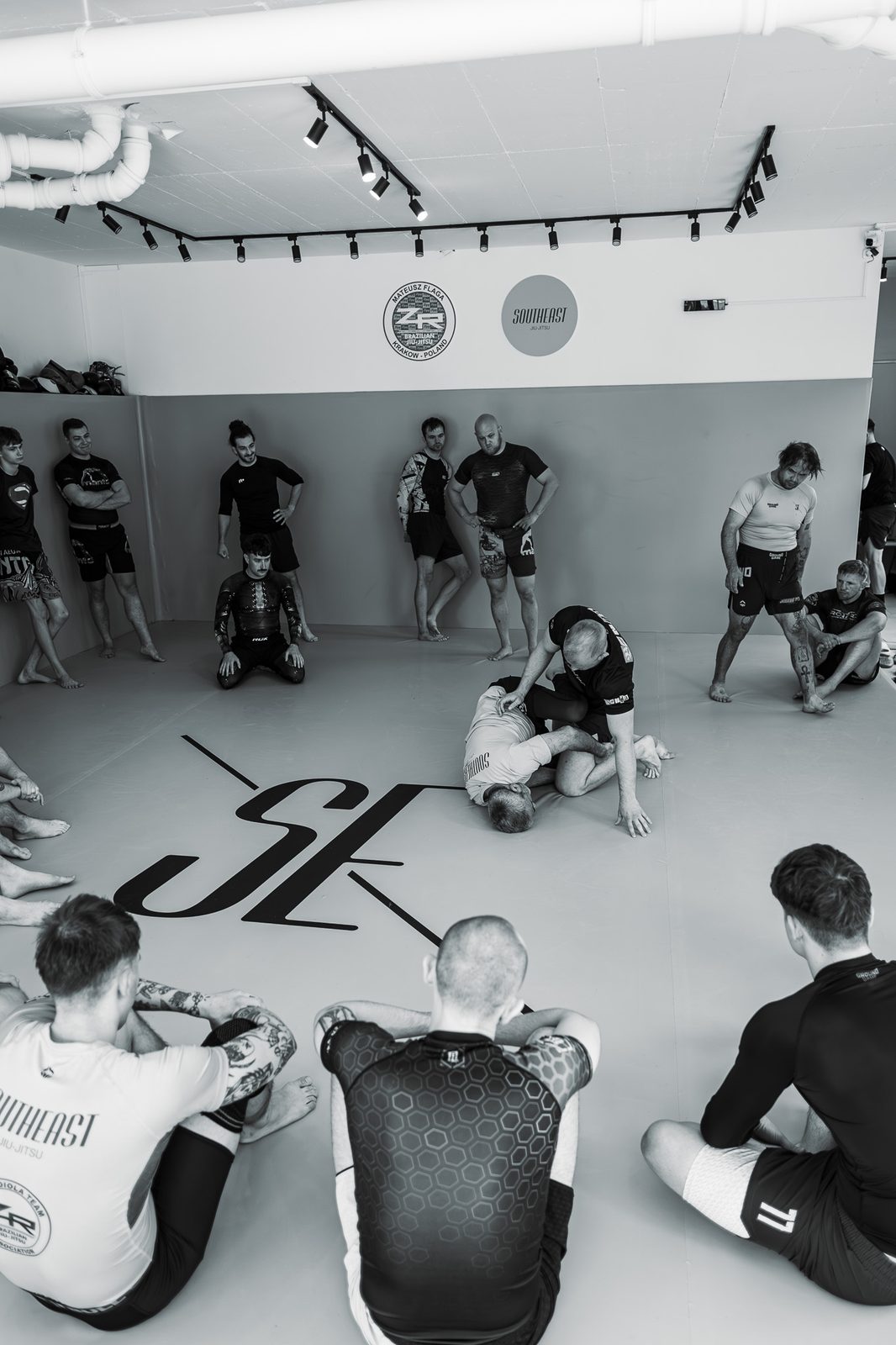 Seminarium Southeast Jiu-Jitsu na obecnej macie treningowej